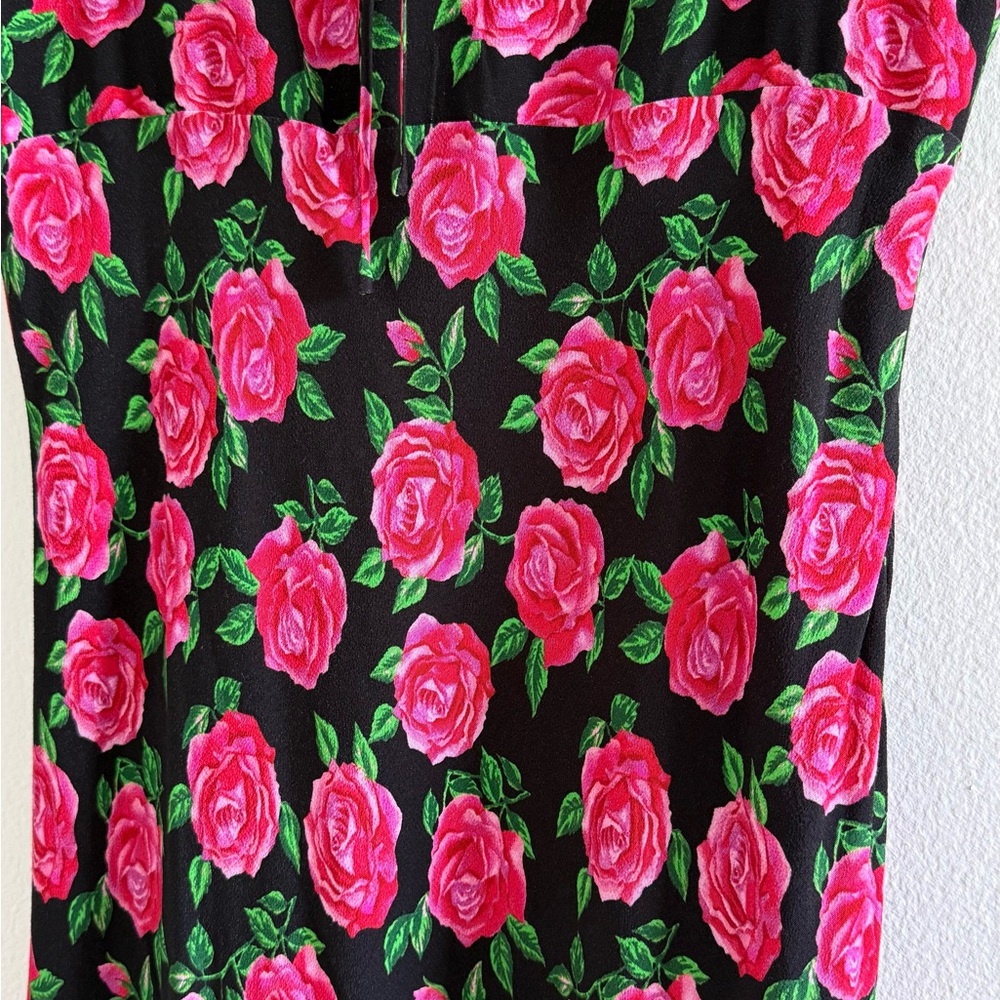 Wayf Red Roses Maxi Dress - Picture 3 of 4